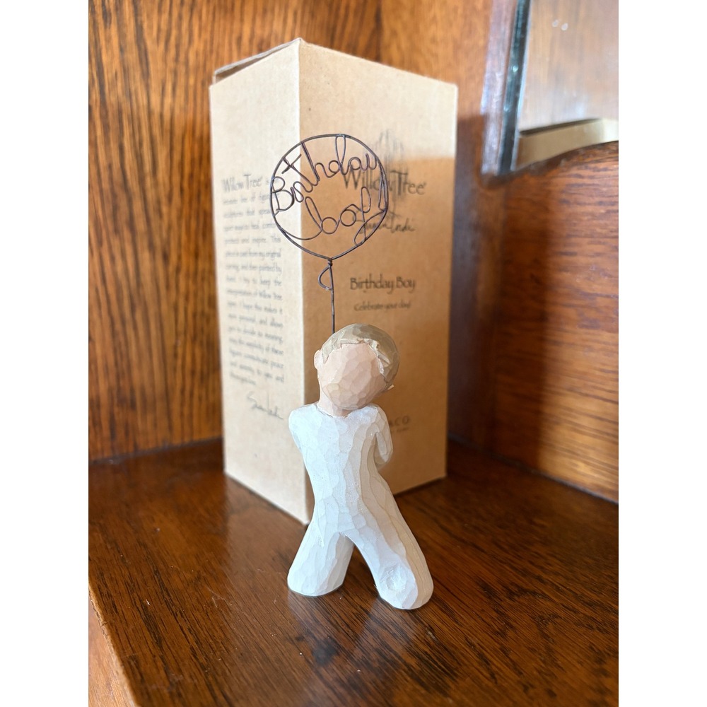 Willow Tree Birthday Boy Figurine Susan Lordi Sculpted Hand Painted 27242